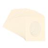 CountryArtHouse Cream Acid Free 8x10 Oval Picture Frame Mat with White Core Bevel Cut for 5x7 Pictures - Fits 8x10 Frame - Pack of 25 Matboard Show Kits With Acid Free Backings & Clear Bags view 1
