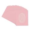 CountryArtHouse Pink Acid Free 8x10 Oval Picture Frame Mat with White Core Bevel Cut for 5x7 Pictures - Fits 8x10 Frame - Pack of 25 Matboard Show Kits with Acid Free Backings & Clear Bags view 1