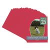 CountryArtHouse Deep Red Acid Free 16x20 Oval Picture Frame Mat with White Core Bevel Cut for 12x17 Pictures - Fits 16x20 Frame - Pack of 25 Matboard Show Kits with Acid Free Backings & Clear Bags view 1