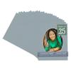 CountryArtHouse Metallic Silver Acid Free 8x10 Oval Picture Frame Mat with White Core Bevel Cut for 6x8 Pictures - Fits 8x10 Frame - Pack of 25 Matboards view 1