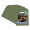 Dill Green Acid Free 11x14 Oval Picture Frame Mat with White Core Bevel Cut for 9x11 Pictures - Fits 11x14 Frame - Pack of 25 Matboard Show Kits with Acid Free Backings & Clear Bags view 1