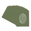 Dill Green Acid Free 11x14 Oval Picture Frame Mat with White Core Bevel Cut for 9x11 Pictures - Fits 11x14 Frame - Pack of 25 Matboard Show Kits with Acid Free Backings & Clear Bags view 3