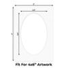 Oyster Shell White Acid Free 5x7 Oval Picture Frame Mat with White Core Bevel Cut for 4x6 Pictures - Fits 5x7 Frame - Pack of 10 Matboard Show Kits With Acid Free Backings & Clear Bags view 2