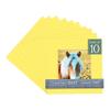 CountryArtHouse Yellow Acid Free 10x10 Square Picture Frame Mat with White Core Bevel Cut for 6x6 Pictures - Fits 10x10 Frame - Pack of 10 Matboard Show Kits with Acid Free Backings & Clear Bags view 1