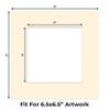 CountryArtHouse Cream Acid Free 11x11 Square Picture Frame Mat with White Core Bevel Cut for 7x7 Pictures - Fits 11x11 Frame - Pack of 10 Matboard Show Kits With Acid Free Backings & Clear Bags view 2