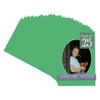 Bright Green Acid Free 13x19 Oval Picture Frame Mat with White Core Bevel Cut for 11x14 Pictures - Fits 13x19 Frame - Pack of 25 Matboard Show Kits With Acid Free Backings & Clear Bags view 1