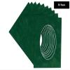 Treeline Green Suede Acid Free 12x16 Oval Picture Frame Mat with White Core Bevel Cut for 10x13 Pictures - Fits 12x16 Frame - Pack of 10 Matboard Show Kits with Acid Free Backings & Clear Bags view 2
