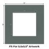 CountryArtHouse Charcoal Acid Free 10x10 Square Picture Frame Mat with White Core Bevel Cut for 6x6 Pictures - Fits 10x10 Frame - Pack of 25 Matboard Show Kits with Acid Free Backings & Clear Bags view 2