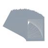 CountryArtHouse Mid Grey Acid Free 8x8 Square Picture Frame Mat with White Core Bevel Cut for 4x4 Pictures - Fits 8x8 Frame - Pack of 25 Matboard Show Kits with Acid Free Backings & Clear Bags view 3