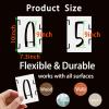 BAMIDELE 9 Inch Alphabet Letter Stencils, 42 Pcs Reusable Plastic Letters Numbers Symbol Interlocking Drawing Template Kit for Painting on Wood, Fabric, Rock, Chalkboard, Door Porch, Wall, Signage view 2