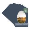 CountryArtHouse Navy Blue Acid Free 8x12 Oval Picture Frame Mat with White Core Bevel Cut for 6x9 Pictures - Fits 8x12 Frame - Pack of 10 Matboards view 1