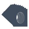 CountryArtHouse Navy Blue Acid Free 8x12 Oval Picture Frame Mat with White Core Bevel Cut for 6x9 Pictures - Fits 8x12 Frame - Pack of 10 Matboards view 3