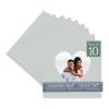 CountryArtHouse Grey Acid Free 11x11 Heart Picture Frame Mat with White Core Bevel Cut for 7x7 Pictures - Fits 11x11 Frame - Pack of 10 Matboards view 1