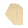 CountryArtHouse Tan Acid Free 8x10 Oval Picture Frame Mat with White Core Bevel Cut for 5x7 Pictures - Fits 8x10 Frame - Pack of 25 Matboard Show Kits with Acid Free Backings & Clear Bags view 1
