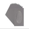 CountryArtHouse Charcoal Acid Free 20x24 Oval Picture Frame Mat with White Core Bevel Cut for 16x22 Pictures - Fits 20x24 Frame - Pack of 10 Matboards view 1