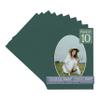 Forest Green Acid Free 18x24 Oval Picture Frame Mat with White Core Bevel Cut for 13x19 Pictures - Fits 18x24 Frame - Pack of 10 Matboard Show Kits With Acid Free Backings & Clear Bags view 1