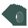 Forest Green Acid Free 18x24 Oval Picture Frame Mat with White Core Bevel Cut for 13x19 Pictures - Fits 18x24 Frame - Pack of 10 Matboard Show Kits With Acid Free Backings & Clear Bags view 3