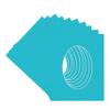Aquamarine Blue Acid Free 8.5x11 Oval Picture Frame Mat with White Core Bevel Cut for 6x8 Pictures - Fits 8.5x11 Frame - Pack of 10 Matboard Show Kits With Acid Free Backings & Clear Bags view 3
