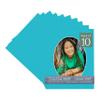 CountryArtHouse Aquamarine Blue Acid Free 8x10 Oval Picture Frame Mat with White Core Bevel Cut for 6x8 Pictures - Fits 8x10 Frame - Pack of 10 Matboards view 1
