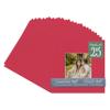 CountryArtHouse Deep Red Acid Free 8x8 Square Picture Frame Mat with White Core Bevel Cut for 4x4 Pictures - Fits 8x8 Frame - Pack of 25 Matboard Show Kits with Acid Free Backings & Clear Bags view 1