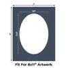 CountryArtHouse Navy Blue Acid Free 11x14 Oval Picture Frame Mat with White Core Bevel Cut for 8x11 Pictures - Fits 11x14 Frame - Pack of 10 Matboard Show Kits With Acid Free Backings & Clear Bags view 2