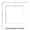 CountryArtHouse White Acid Free 14x14 Square Picture Frame Mat with White Core Bevel Cut for 10x10 Pictures - Fits 14x14 Frame - Pack of 10 Matboard Show Kits With Acid Free Backings & Clear Bags view 2
