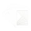 CountryArtHouse White Acid Free 14x14 Square Picture Frame Mat with White Core Bevel Cut for 10x10 Pictures - Fits 14x14 Frame - Pack of 10 Matboard Show Kits With Acid Free Backings & Clear Bags view 3