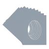 CountryArtHouse Mid Grey Acid Free 14x18 Oval Picture Frame Mat with White Core Bevel Cut for 12x16 Pictures - Fits 14x18 Frame - Pack of 10 Matboards view 3