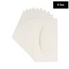 Oyster Shell White Acid Free 8x10 Oval Picture Frame Mat with White Core Bevel Cut for 5x6 Pictures - Fits 8x10 Frame - Pack of 10 Matboard Show Kits With Acid Free Backings & Clear Bags view 2
