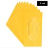 CountryArtHouse Bright Yellow Acid Free 8x10 Oval Picture Frame Mat with White Core Bevel Cut for 5x7 Pictures - Fits 8x10 Frame - Pack of 25 Matboard Show Kits With Acid Free Backings & Clear Bags view 2