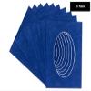 Brooke Blue Suede Acid Free 10x12 Oval Picture Frame Mat with White Core Bevel Cut for 8x10 Pictures - Fits 10x12 Frame - Pack of 10 Matboard Show Kits With Acid Free Backings & Clear Bags view 2