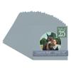 Metallic Silver Acid Free 11x11 Circle Picture Frame Mat with White Core Bevel Cut for 7x7 Pictures - Fits 11x11 Frame - Pack of 25 Matboard Show Kits With Acid Free Backings & Clear Bags view 1