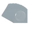Metallic Silver Acid Free 11x11 Circle Picture Frame Mat with White Core Bevel Cut for 7x7 Pictures - Fits 11x11 Frame - Pack of 25 Matboard Show Kits With Acid Free Backings & Clear Bags view 3