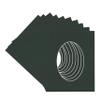 CountryArtHouse Black Acid Free 16x20 Oval Picture Frame Mat with White Core Bevel Cut for 12x17 Pictures - Fits 16x20 Frame - Pack of 10 Matboards view 3