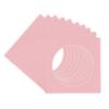 CountryArtHouse Pink Acid Free 10x10 Circle Picture Frame Mat with White Core Bevel Cut for 6x6 Pictures - Fits 10x10 Frame - Pack of 10 Matboard Show Kits With Acid Free Backings & Clear Bags view 3