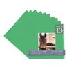CountryArtHouse Bright Green Acid Free 6x6 Square Picture Frame Mat with White Core Bevel Cut for 3x3 Pictures - Fits 6x6 Frame - Pack of 10 Matboards view 1