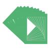 CountryArtHouse Bright Green Acid Free 6x6 Square Picture Frame Mat with White Core Bevel Cut for 3x3 Pictures - Fits 6x6 Frame - Pack of 10 Matboards view 3