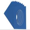 CountryArtHouse Royal Blue Acid Free 8x10 Oval Picture Frame Mat with White Core Bevel Cut for 5x6 Pictures - Fits 8x10 Frame - Pack of 10 Matboards view 1