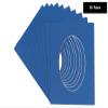 CountryArtHouse Royal Blue Acid Free 8x10 Oval Picture Frame Mat with White Core Bevel Cut for 5x6 Pictures - Fits 8x10 Frame - Pack of 10 Matboards view 2