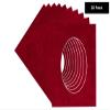CountryArtHouse Bright Red Suede Acid Free 11x14 Oval Picture Frame Mat with White Core Bevel Cut for 9x11 Pictures - Fits 11x14 Frame - Pack of 25 Matboards view 2