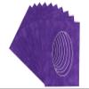 CountryArtHouse Purple Crocus Suede Acid Free 8.5x11 Oval Picture Frame Mat with White Core Bevel Cut for 5x7 Pictures - Fits 8.5x11 Frame - Pack of 10 Matboards view 1