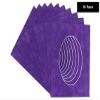 CountryArtHouse Purple Crocus Suede Acid Free 8.5x11 Oval Picture Frame Mat with White Core Bevel Cut for 5x7 Pictures - Fits 8.5x11 Frame - Pack of 10 Matboards view 2