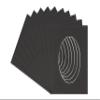 CountryArtHouse Black Acid Free 10x14 Oval Picture Frame Mat with White Core Bevel Cut for 8x10 Pictures - Fits 10x14 Frame - Pack of 25 Matboard Show Kits With Acid Free Backings & Clear Bags view 1