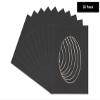 CountryArtHouse Black Acid Free 10x14 Oval Picture Frame Mat with White Core Bevel Cut for 8x10 Pictures - Fits 10x14 Frame - Pack of 25 Matboard Show Kits With Acid Free Backings & Clear Bags view 2
