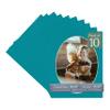 CountryArtHouse Teal Blue Acid Free 14x18 Oval Picture Frame Mat with White Core Bevel Cut for 12x16 Pictures - Fits 14x18 Frame - Pack of 10 Matboards view 1