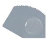 CountryArtHouse Mid Grey Acid Free 11x11 Circle Picture Frame Mat with White Core Bevel Cut for 7x7 Pictures - Fits 11x11 Frame - Pack of 25 Matboard Show Kits with Acid Free Backings & Clear Bags view 3