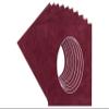 CountryArtHouse Dark Red Suede Acid Free 11x14 Oval Picture Frame Mat with White Core Bevel Cut for 8x12 Pictures - Fits 11x14 Frame - Pack of 25 Matboards view 1
