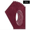 CountryArtHouse Dark Red Suede Acid Free 11x14 Oval Picture Frame Mat with White Core Bevel Cut for 8x12 Pictures - Fits 11x14 Frame - Pack of 25 Matboards view 2