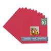 CountryArtHouse Deep Red Acid Free 24x24 Square Picture Frame Mat with White Core Bevel Cut for 8x8 Pictures - Fits 24x24 Frame - Pack of 10 Matboard Show Kits with Acid Free Backings & Clear Bags view 1