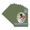 CountryArtHouse Dill Green Acid Free 12x16 Oval Picture Frame Mat with White Core Bevel Cut for 8x10 Pictures - Fits 12x16 Frame - Pack of 10 Matboards view 1